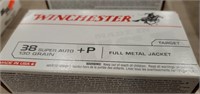 Winchester 38 super auto 130 gr fmj