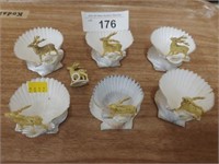 Unusual Shell Formed Miniature Serving Dishes