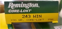 Remington 243 win 100 gr 20 cartridges