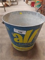All Advertising Galvanized Wash Bucket