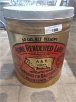 50 lb Lard Can