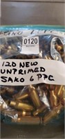 120 new unprimed sako 6ppc