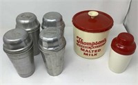 Malted Milk Shakers & Canister