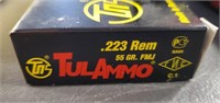Tulammo .223 rem 55gr fmj 20 cartridges