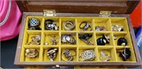 Jewelry  box lots of rings