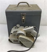 Vintage Skil Belt Sander and metal carrying case