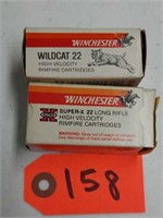 2 BOXES WINCHESTER WILDCAT 22HIGH VELOCITY RIMFIRE