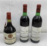*LPO* (3) Vintage Wine bottles Sealed  1978