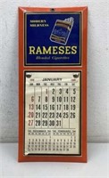 Rameses Cigarette Calendar 1946  6x13  Metal
