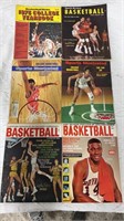 Vintage college basketball magazines & yearbook-