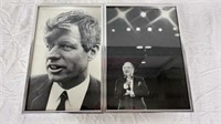 Framed photos of Robert Kennedy & Bob Hope