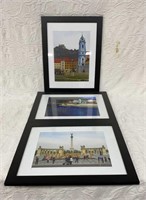 3 framed photos taken by Mike Andersen