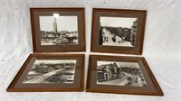 4 Vintage framed photos of Boston, MA
