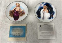 2 vintage collectible Marilyn Monroe plates