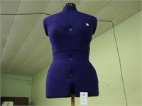 Purple dress mannequin.