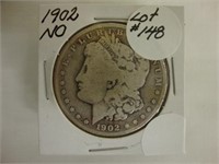 1902 New Orleans Morgan silver dollar