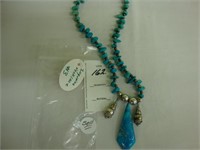 Turquoise necklace.
