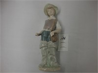 Lladro figurine of a fisherman.