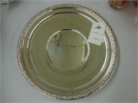 Round sterling silver plate.