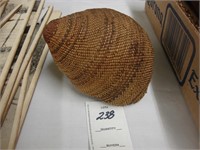 Unusual American woven sea shell.