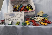 Box of Mixed Cars with 60's Matchbox