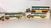 (2) Early Hess Toy Gasoline Tanker Trucks (no