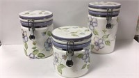 3 piece canister set