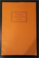 Document-Reprint of Washington's Inaugural Address
