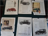Set of 15 Vehicle Themed Advertisements 1924 on