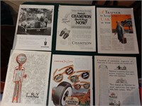 Set of 12 Auto Parts & Accesories Ads 1924 on I