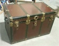 Antique Storage Trunk W/ Original Insert & Key