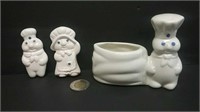 Pillsbury Doughboy Figurine & Ceramic Fridge