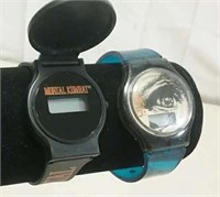 2 Collectible Watches Mortal Kombat & Congo As Is