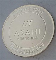 1 Troy Ounce Fine Silver Coin NO TAX Asahi
