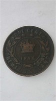 1896 NFLD One Cent Coin