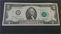 1976 US $2 Star Note Bi-Centennial
