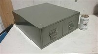 Metal 2-Drawer Box