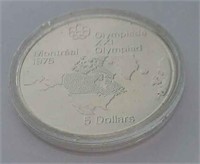 1976 Olympic $5 Sterling Unc Coin