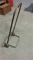 Old Metal Push Cart W/ Steel Wheels