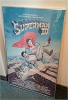 Framed 1983 Superman III Movie Poster - Cracked
