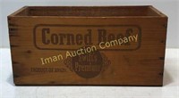 Corned Beef Wooden Box