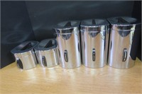 Very Cool MCM Kromex 5 pc Stainless Canister Set