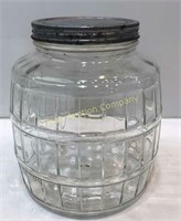 Old Canister Pickle Jar 8"