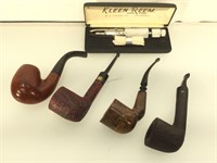 Four Estate Pipes and Kleen Reem Pipe Tool.