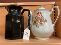 Two tea pitchers