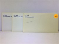 U.S. Mint 1979 Uncirculated Coins with envelopes
