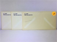 U.S. Mint 1981 Uncirculated Coins with envelopes