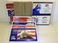 2003-2004 United States Mint Coin sets with box