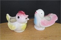Bird & Chicken Pottery Planters