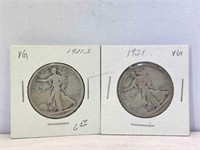 Walking Liberty 1921 Liberty silver Half Dollars